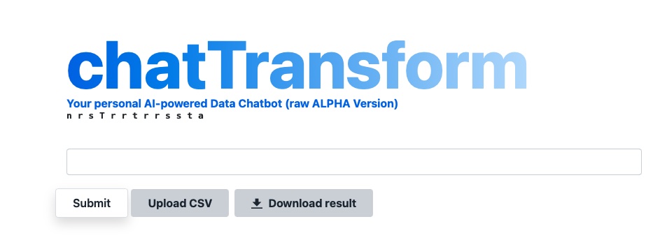 chatTransform - ein next level BI Tool